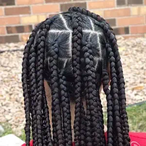 extra-small knotless braids
